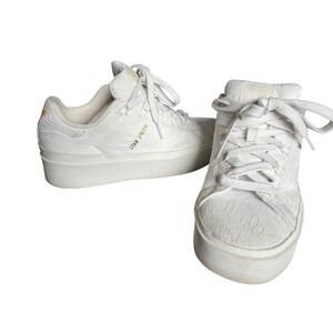 Adidas Stan Smith Platform Floral Embroidered White Sneakers‎ Shoes Womens